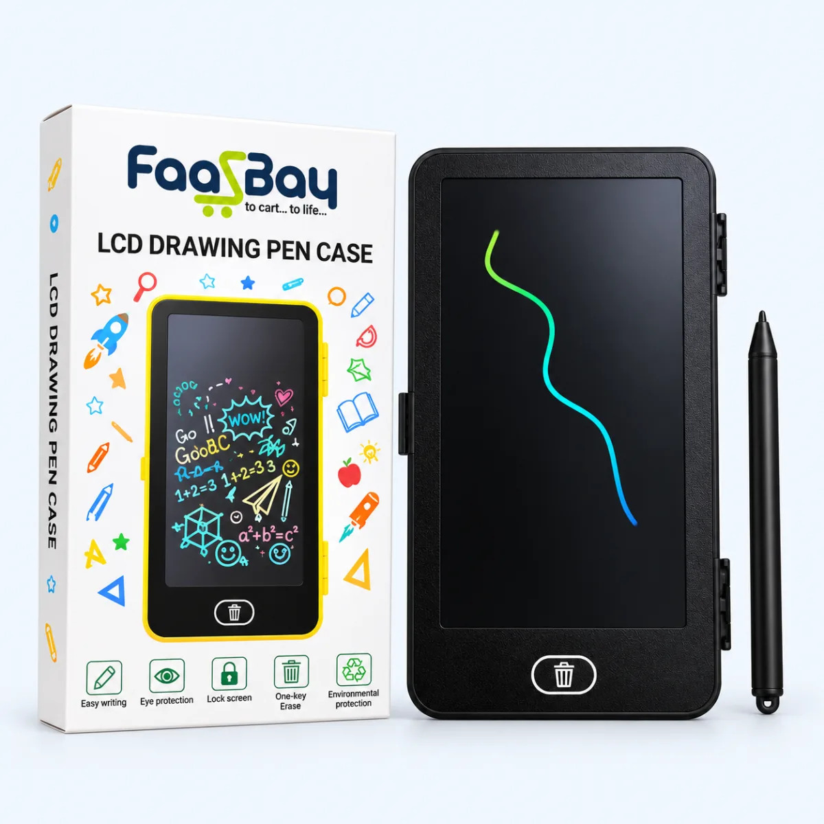 LCD Drawing Pen Case – Reusable Writing & Drawing Tablet